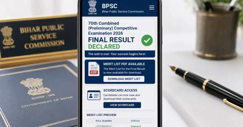 BPSC 70th Final Result 2026