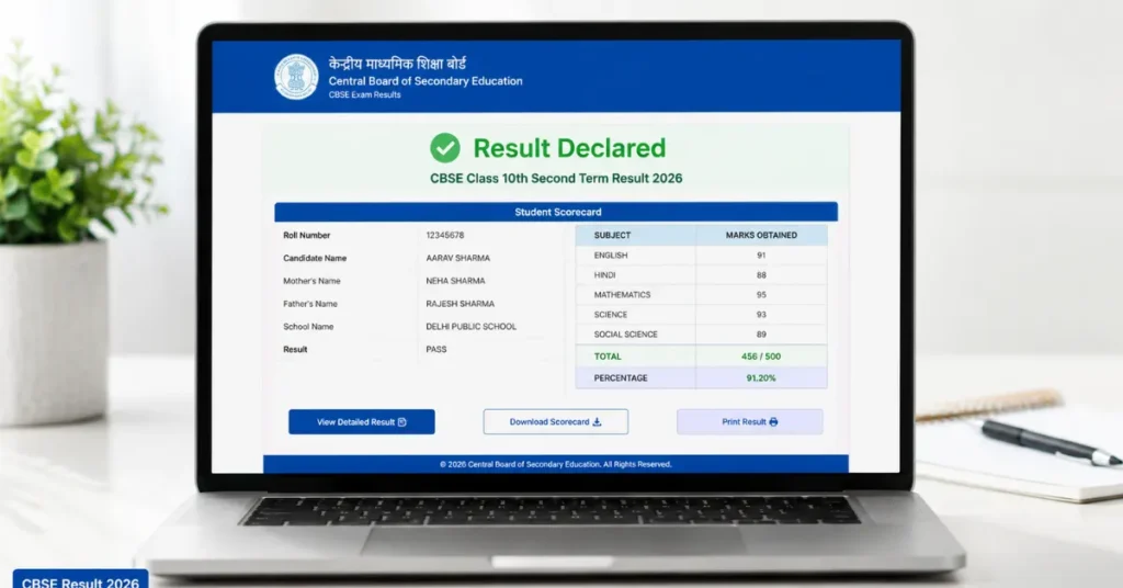 CBSE 10th Second Board Result 2026