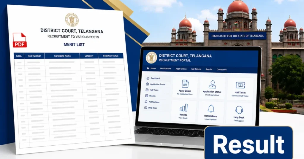 Telangana District Court Result 2026