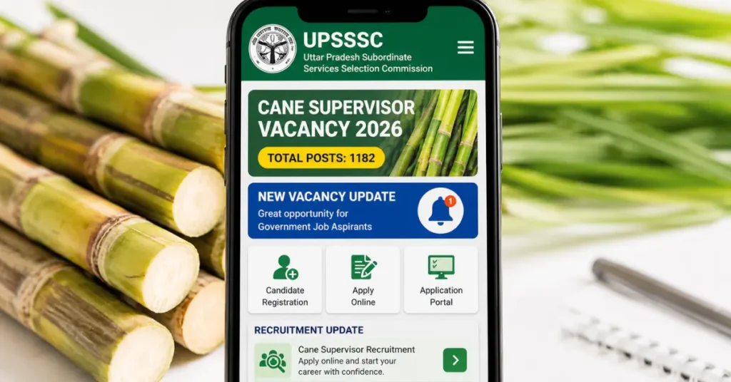 UPSSSC Cane Supervisor Vacancy 2026